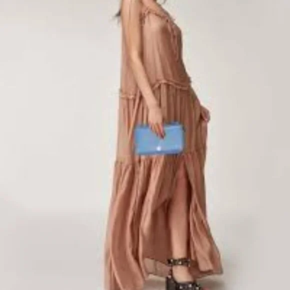 Tory Burch Blue Leather Landon Travel Wallet - Picture 11 of 13